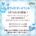 ホワイトデーイベント（3月14日、数量限定）